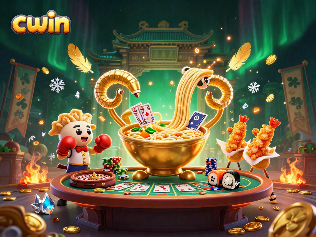 CWIN engages players with thrilling live casino games, immersive golden atmosphere, and dynamic characters.