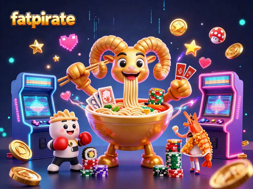 Play thrilling card games at fatpirate casino with vibrant 3D characters and arcade elements.
