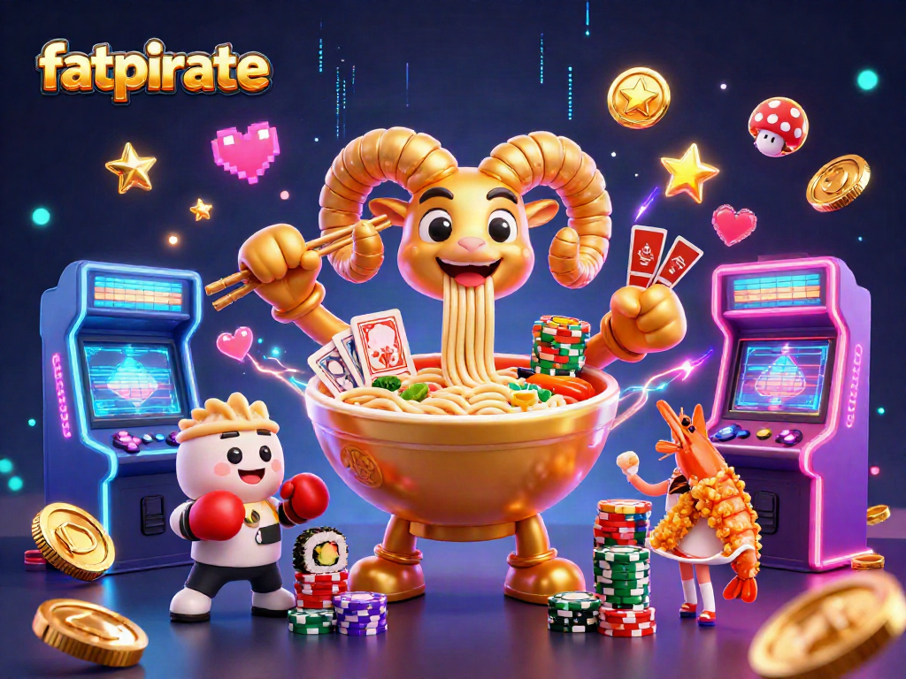Play thrilling card games at fatpirate casino with vibrant 3D characters and arcade elements.